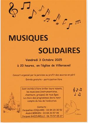 Concert musiques solidaires 