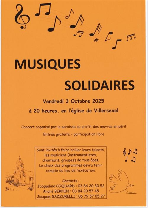 Concert musiques solidaires 