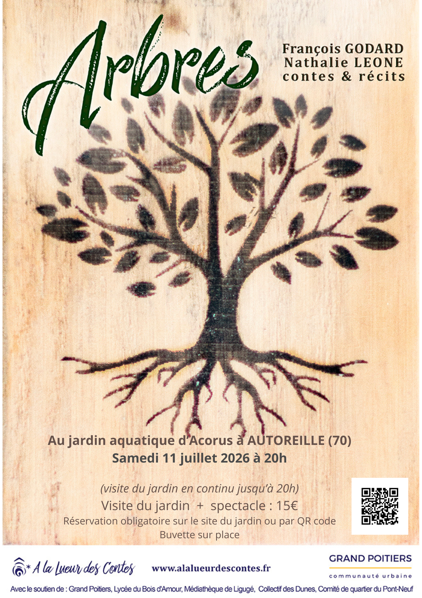 Contes et récits aux jardins Acorus à Autoreille