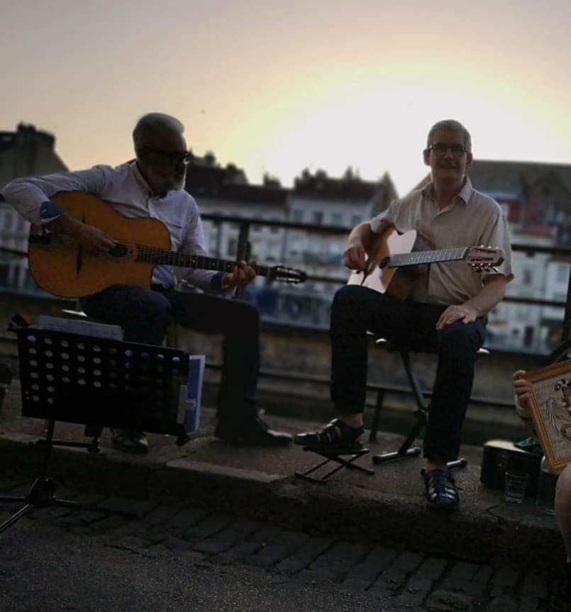 Apro concert avec Guitar Swing  la Brasserie  Le Franc Brasseur  Ronchamp