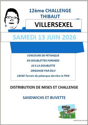 Concours de pétanque "Challenge THIBAUT" 