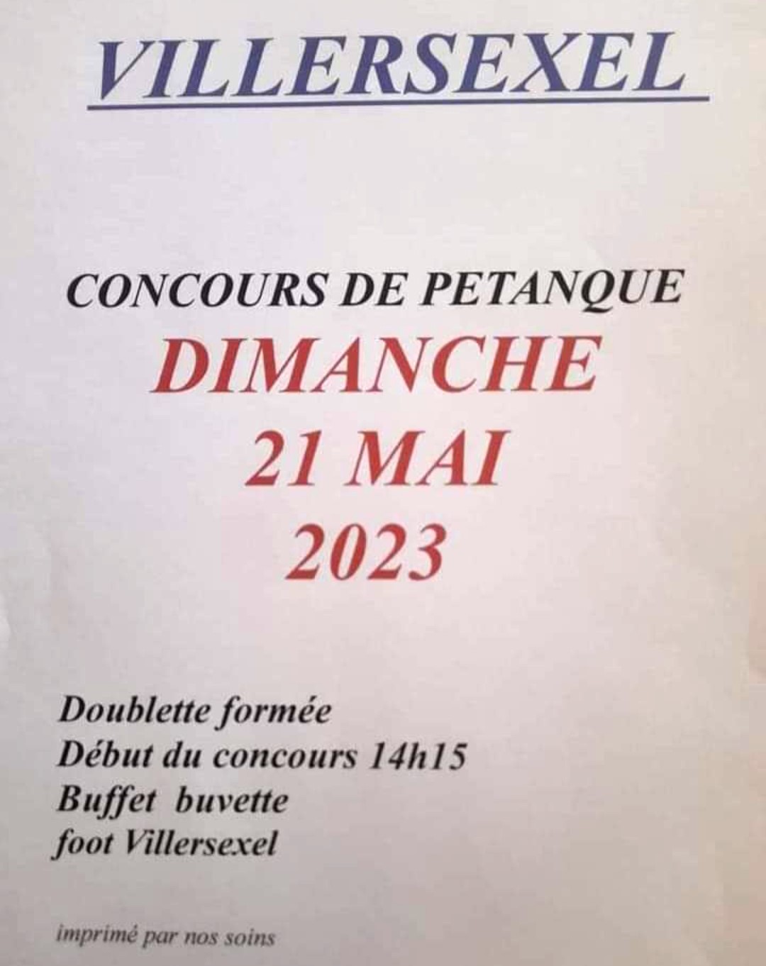 concours pétanque 21 mai villersexel