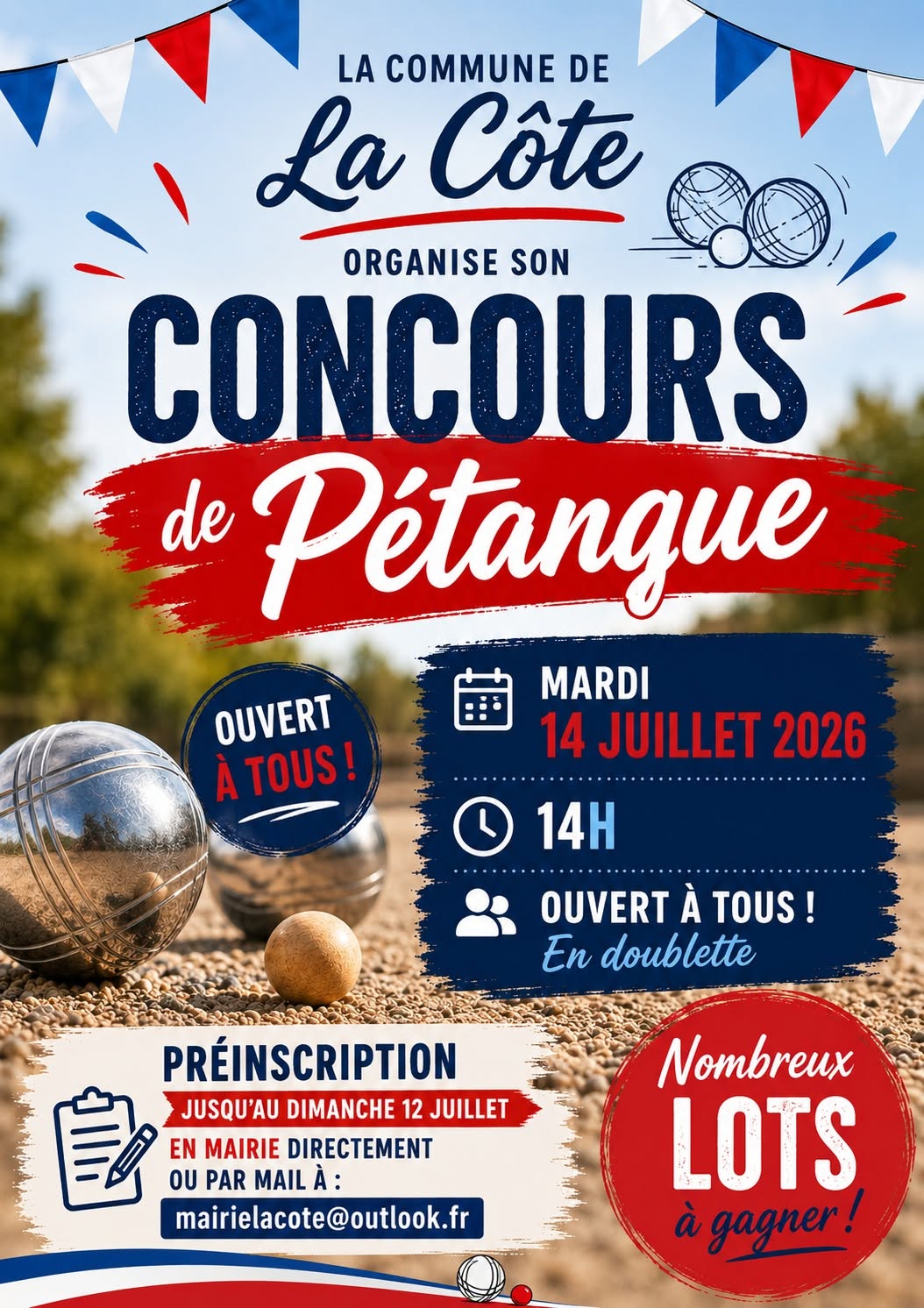 Concours de pétanque