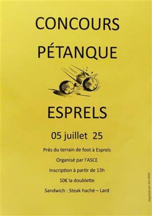 Concours de pétanque