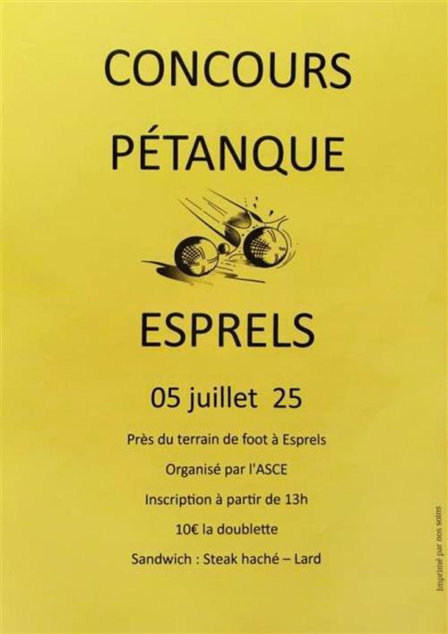Concours de pétanque
