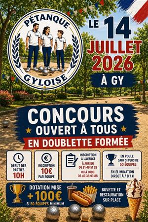Concours pétanque à Gy