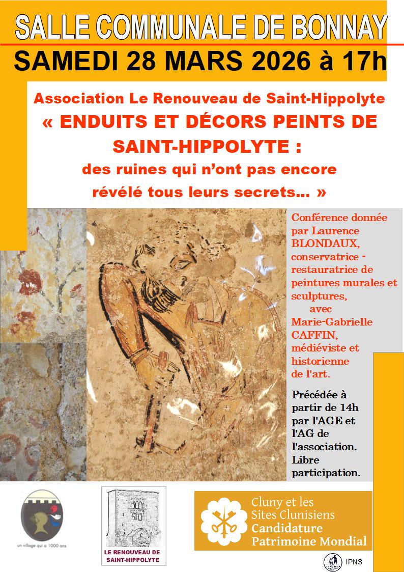ENDUITS ET DÉCORS PEINTS DE SAINT-HIPPOLYTE : des ruines qui n’ont pas encore révélé tous leurs secrets...