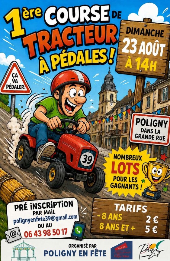 Course de tracteur à pédales