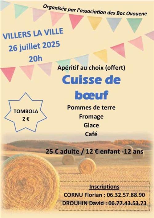Repas cuisse de bœuf