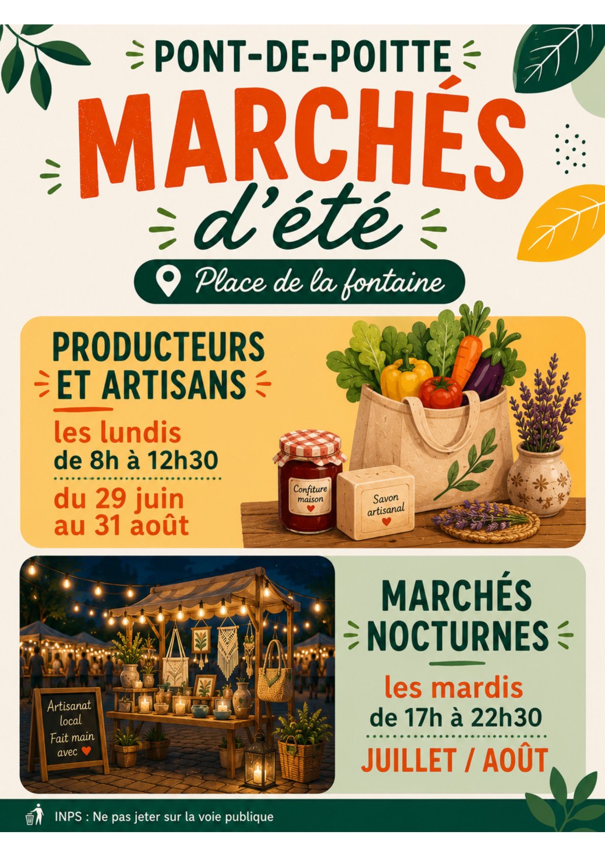 Marché de producteurs et artisans - Les mardis Pont-de-Poitte