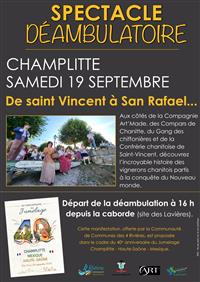 Spectacle déambulatoire "De saint Vincent à San Rafael"