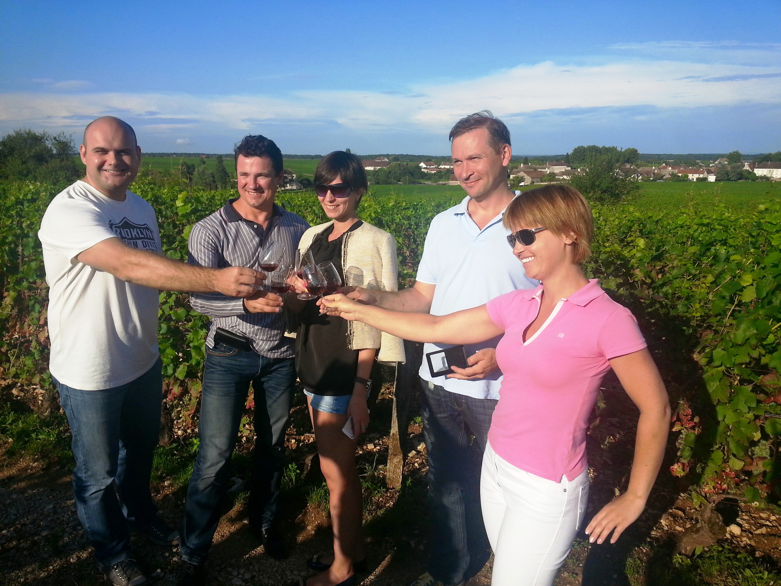 dégustation dans la vigne