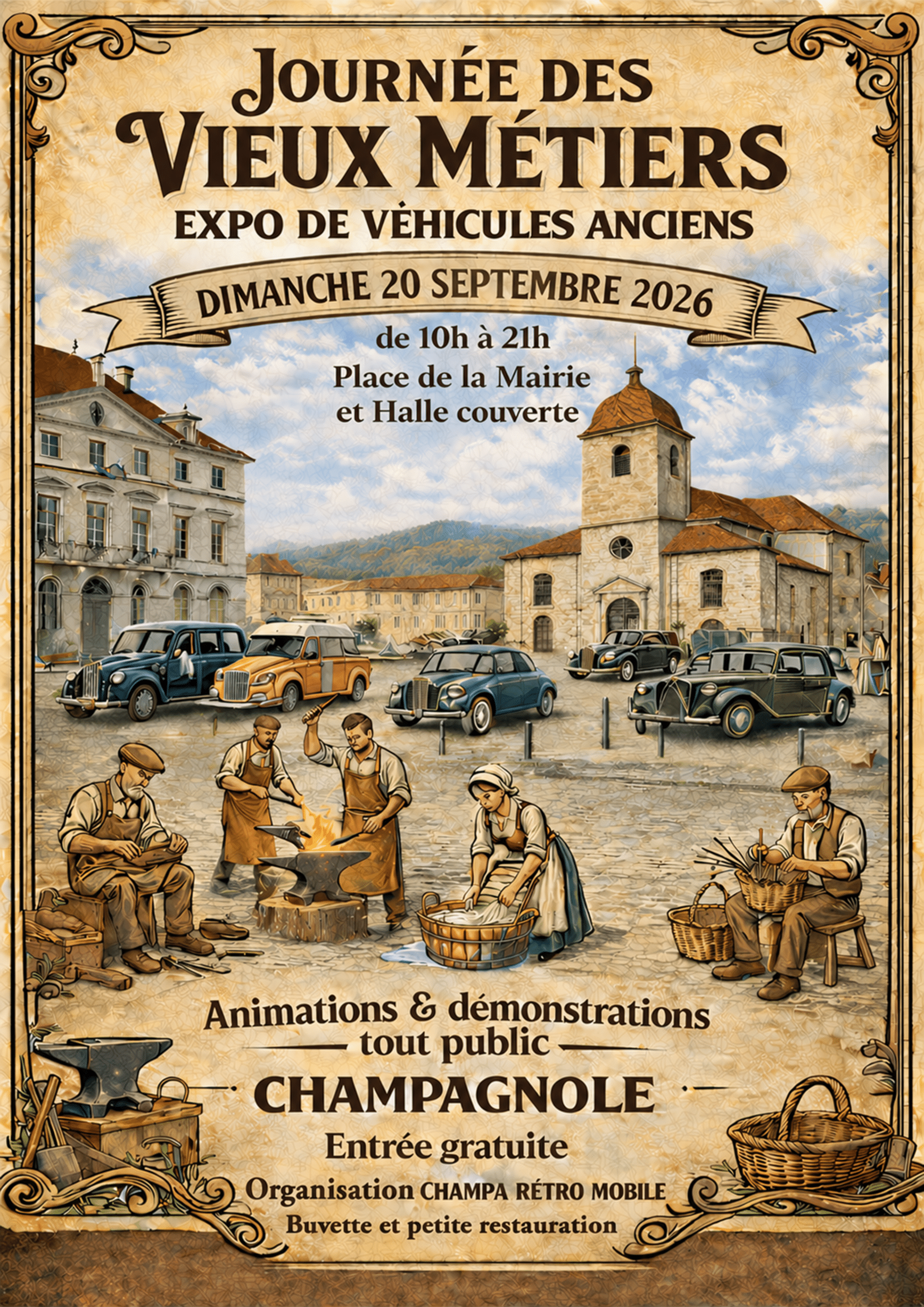 Journée des vieux métiers & exposition de véhicules anciens