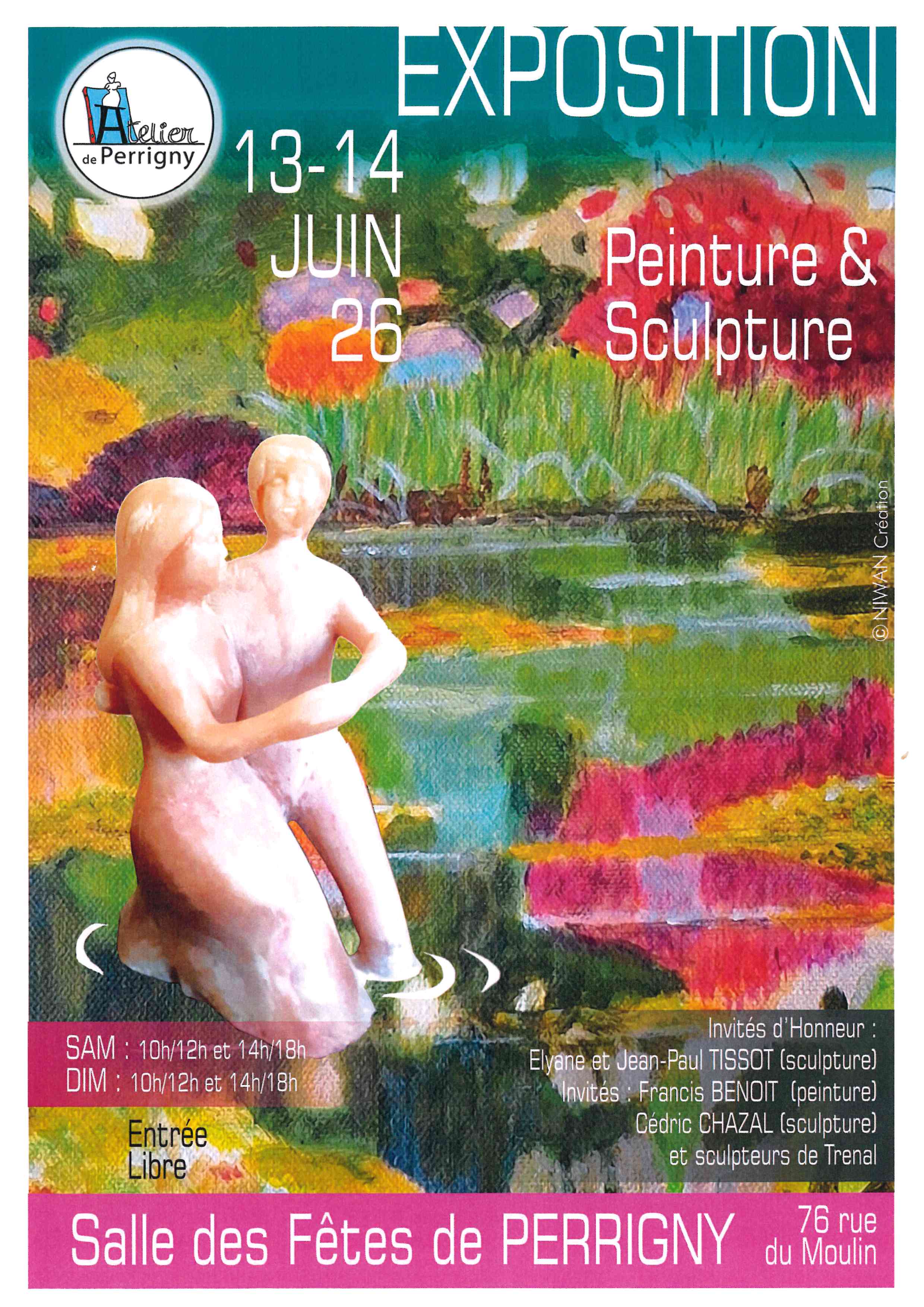 Exposition peinture sculpture de l'atelier de Perrigny