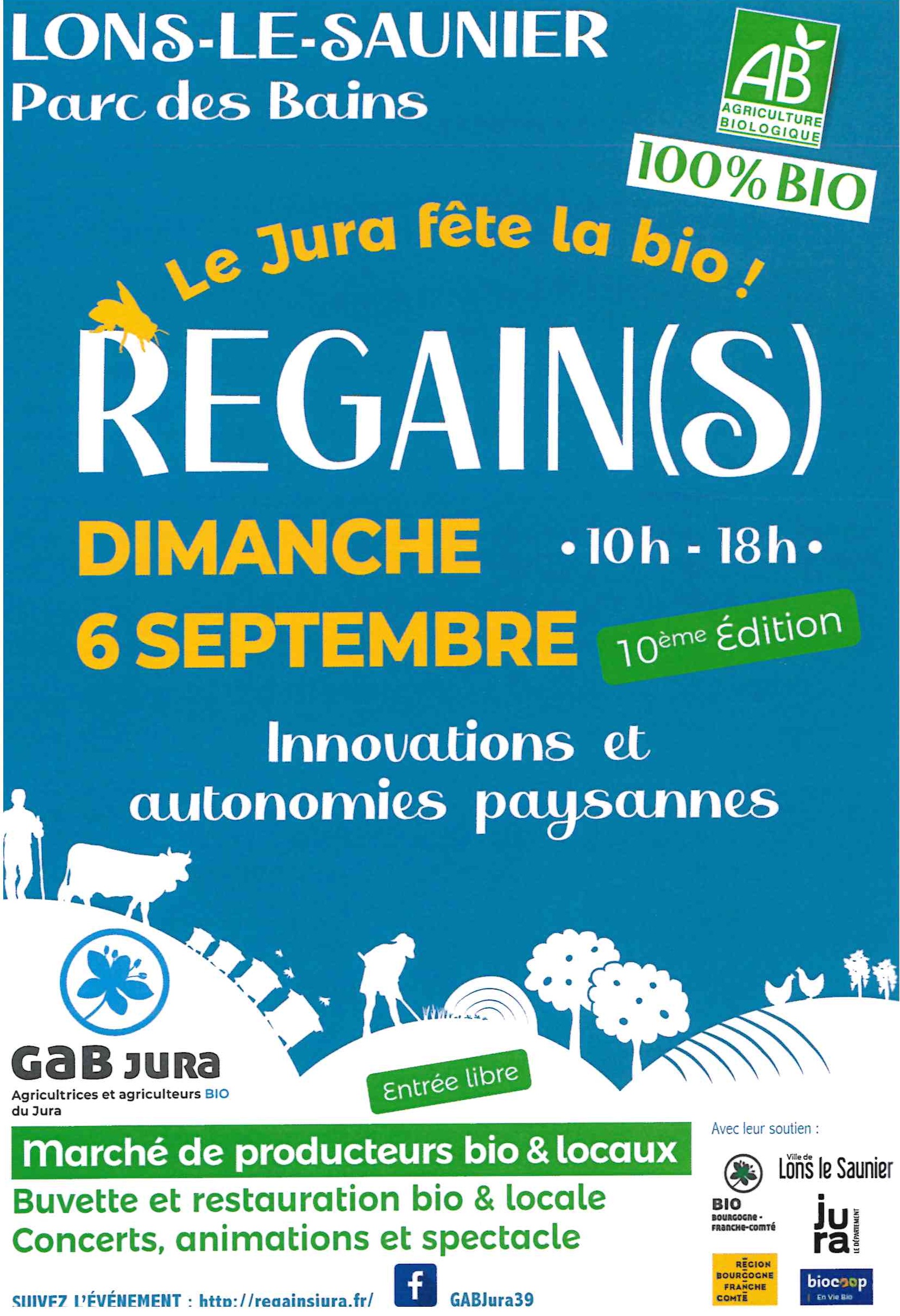 Regain(s) Le Jura fête la Bio