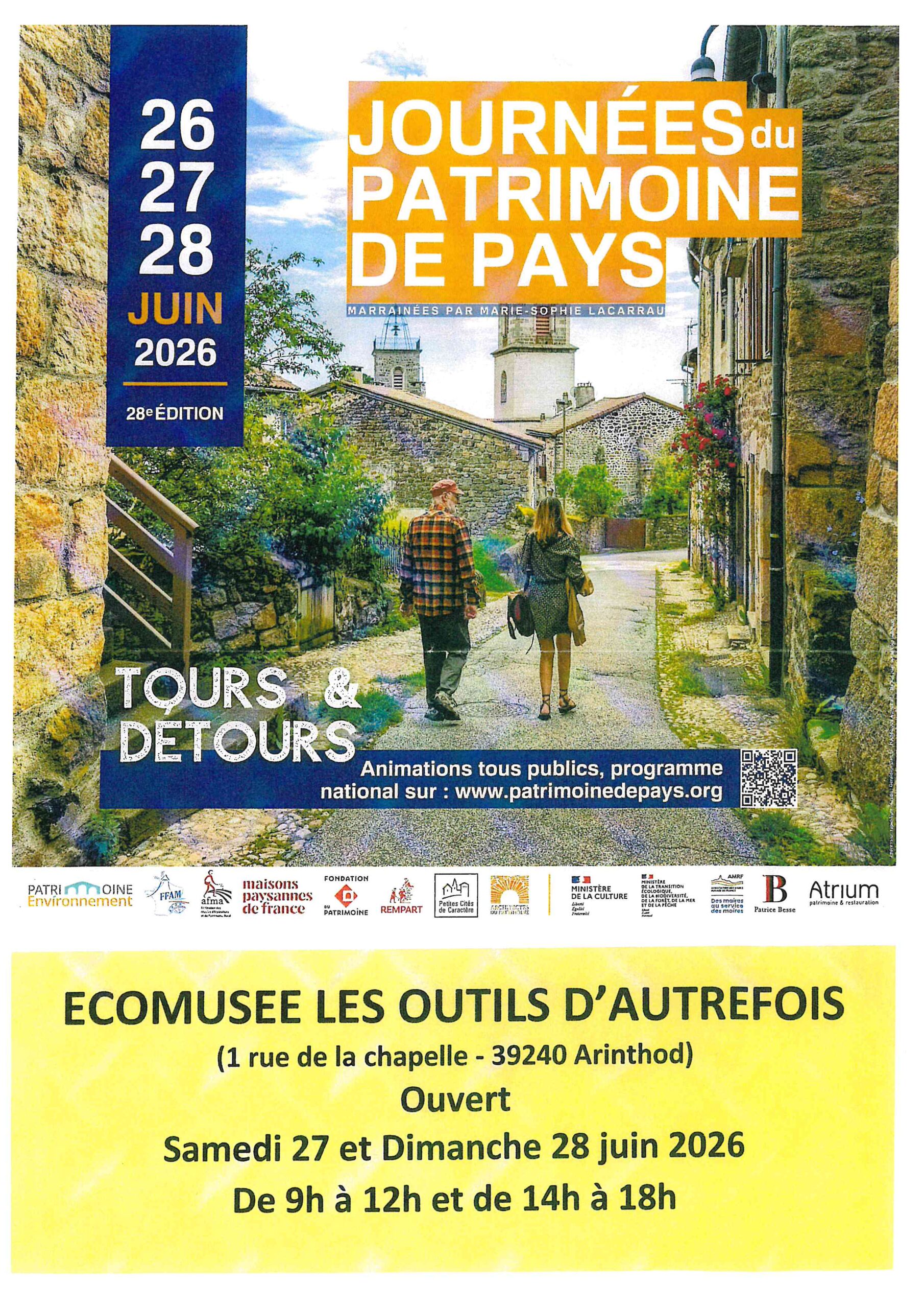 Journées du Patrimoine de Pays et des Moulins - L'Écomusée des outils d'autrefois