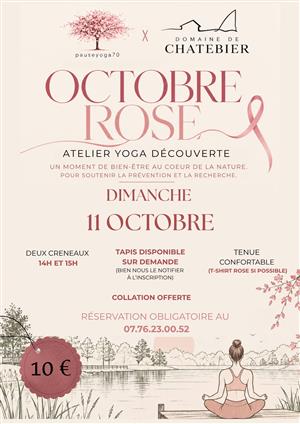 Octobre Rose - Atelier yoga découverte