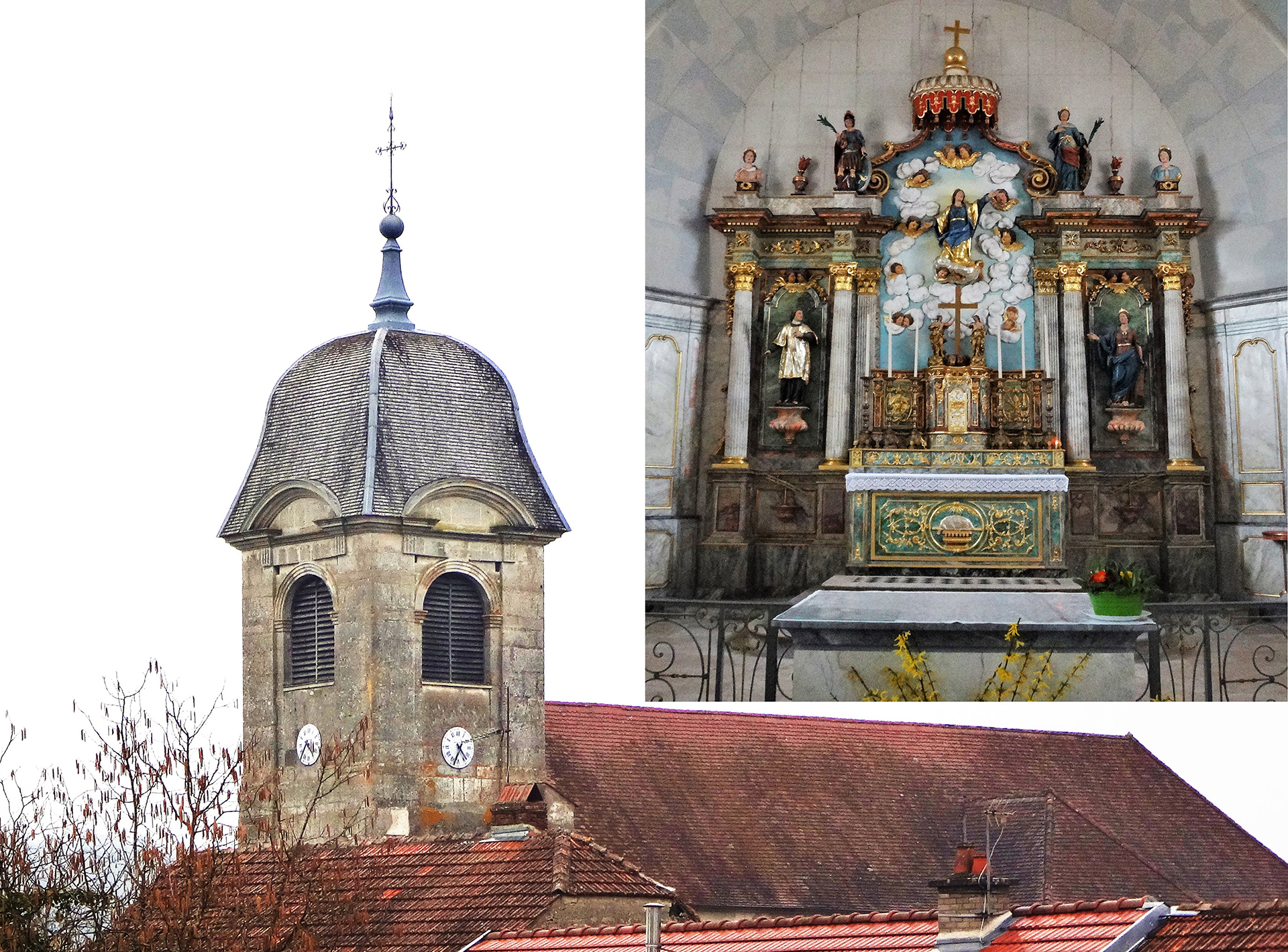 Église Nicolas Ledoux de l'Assomption et son retable