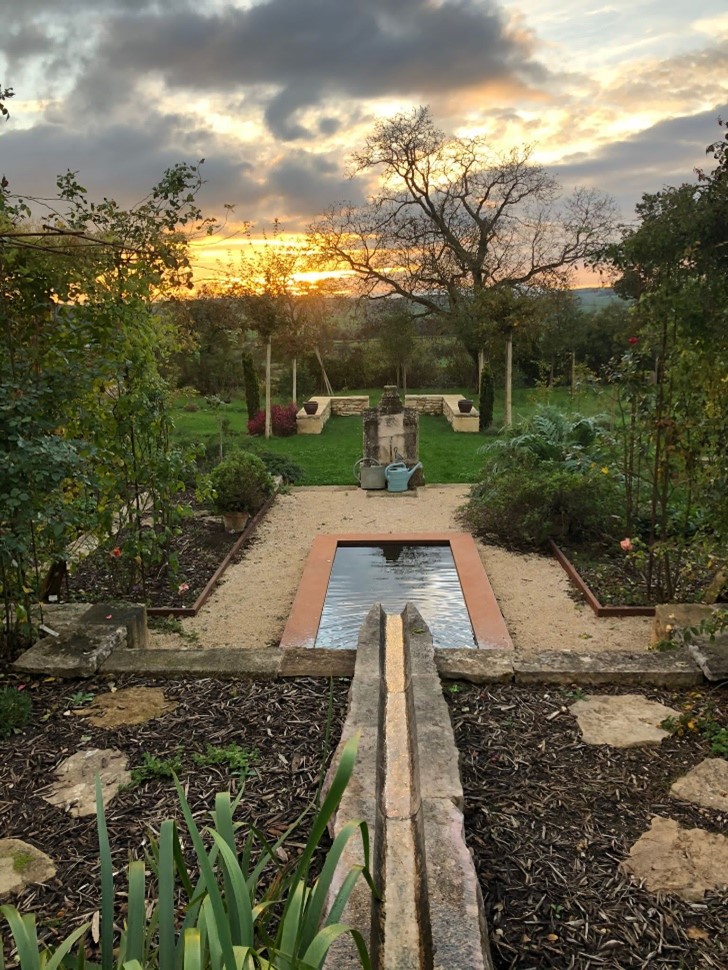 Espace enjardiné - La fontaine