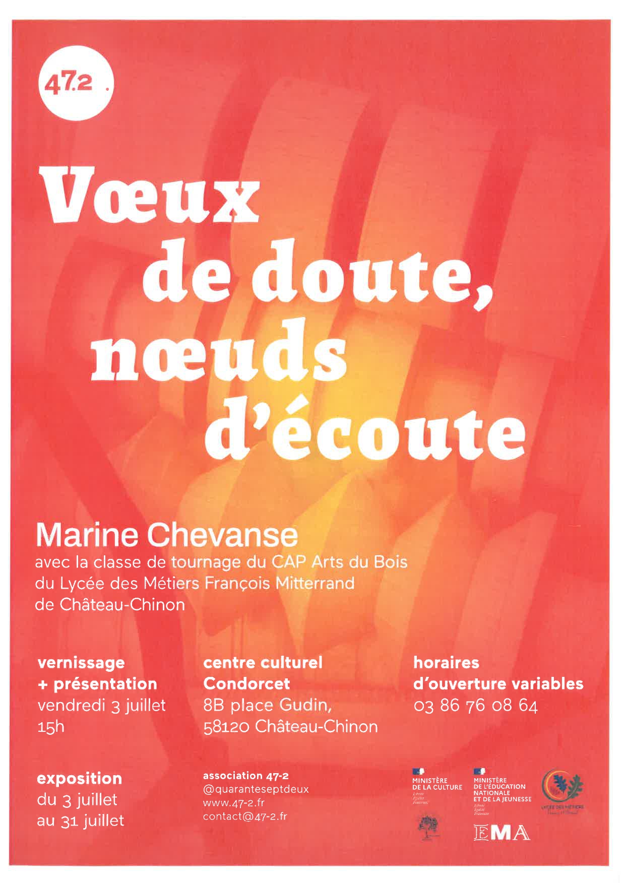 Exposition "Vœux de doute, nœuds d'écoute"