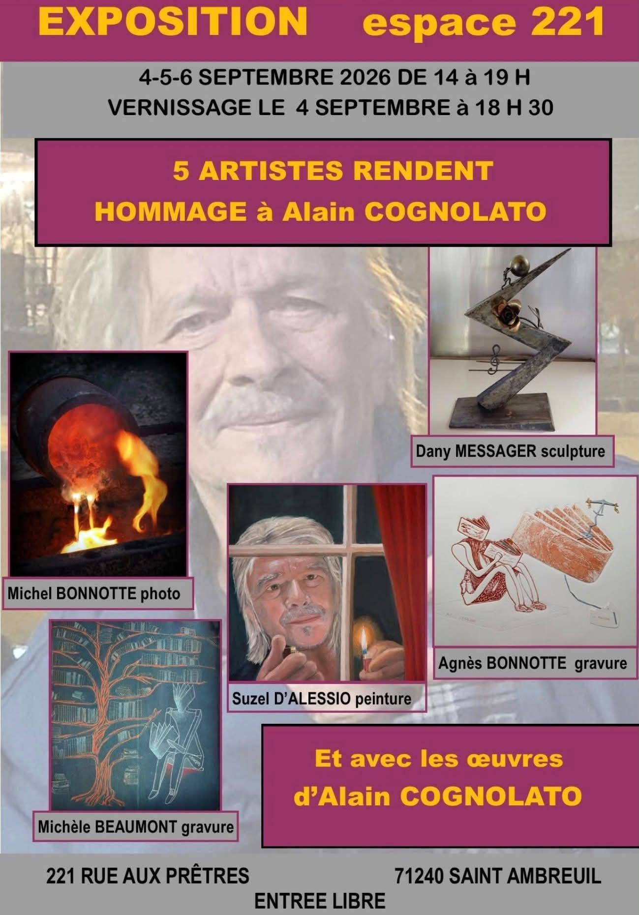 Exposition - Hommage à Alain Cognalto