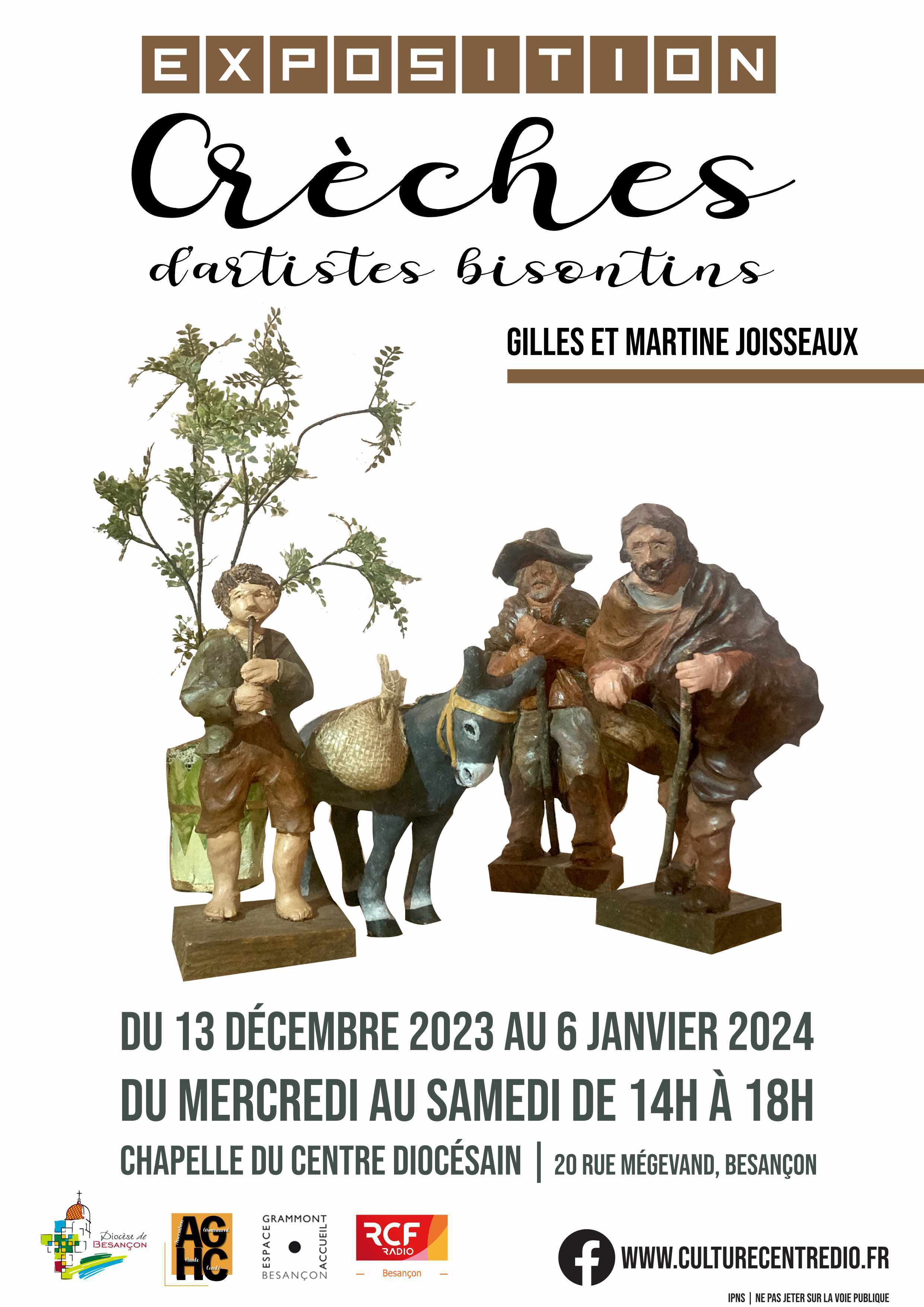 Exposition de crèches d'artistes bisontins affiche