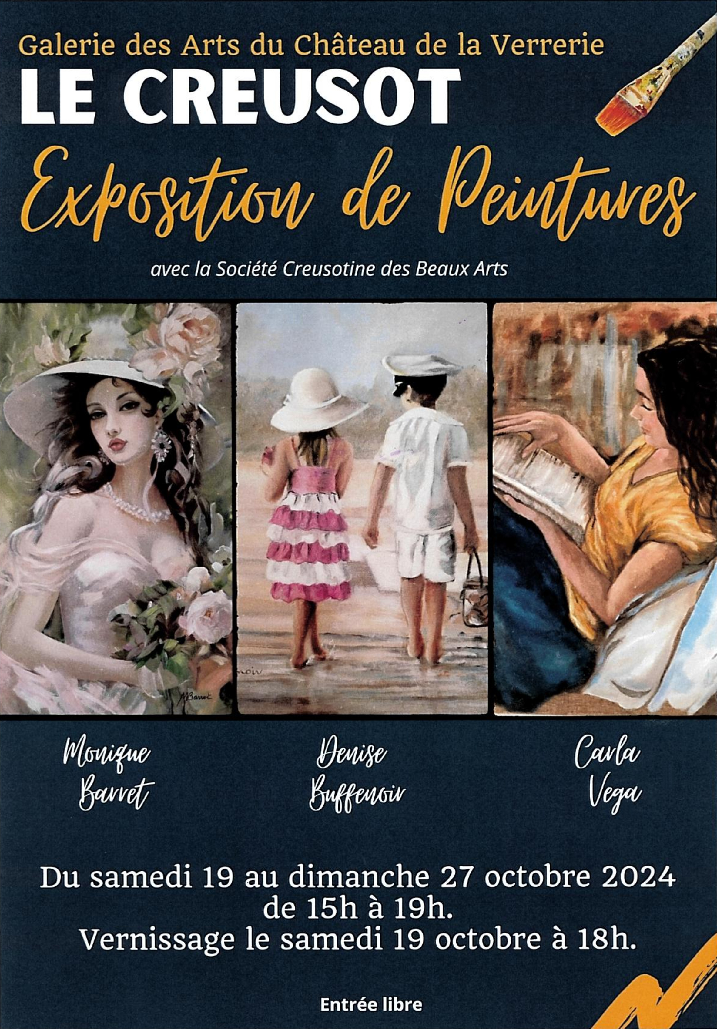 Affiche exposition de peinture