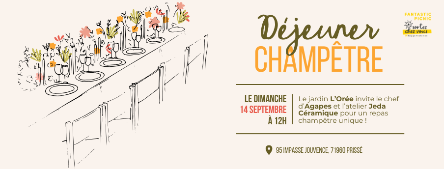 Bandeau Déjeuner Champêtre à L'Orée