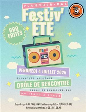 Festiv'été à Plancher-Bas - Soirée BBQ FRITES
