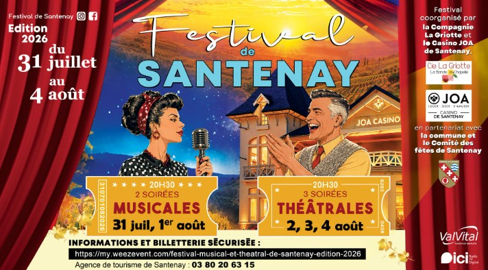 Festival Musical et Théâtral de Santenay - Edition 2026