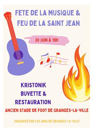 Fête de la musique et feux de la St Jean