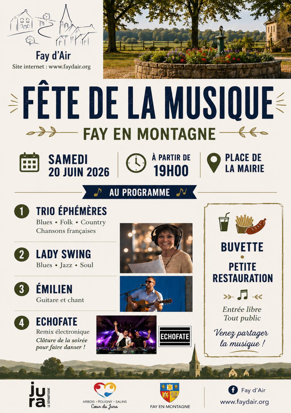Fête de la musique à Fay-en-Montagne