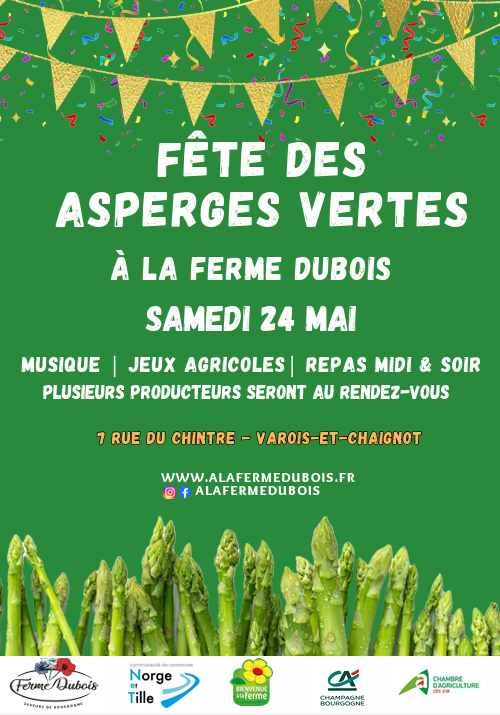 Fête des asperges vertes à la ferme Dubois