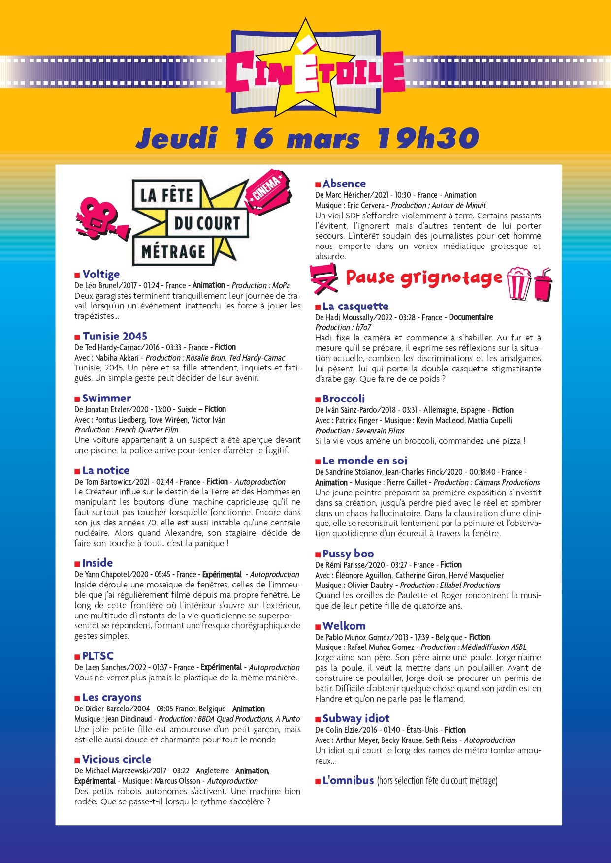 Fête du court métrage