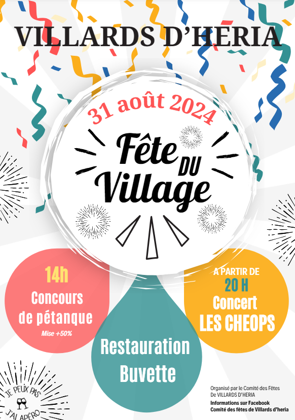 fête du village villards d’heria 2024