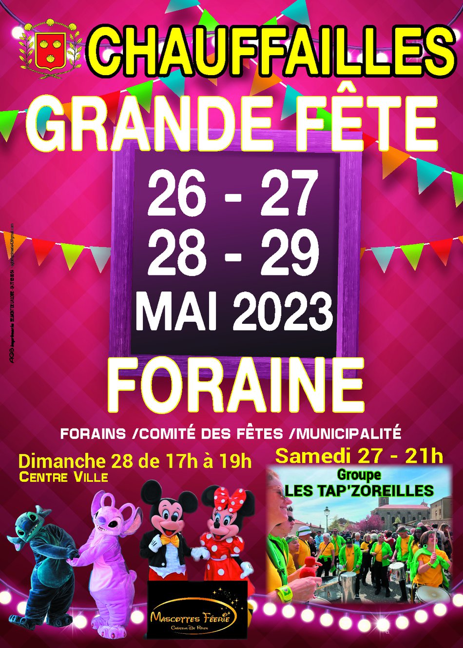 fête foraine Chauffailles 2023