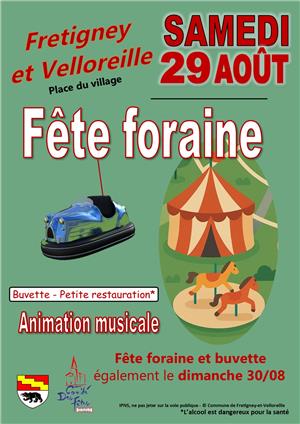 Fête foraine de Fretigney et Velloreille