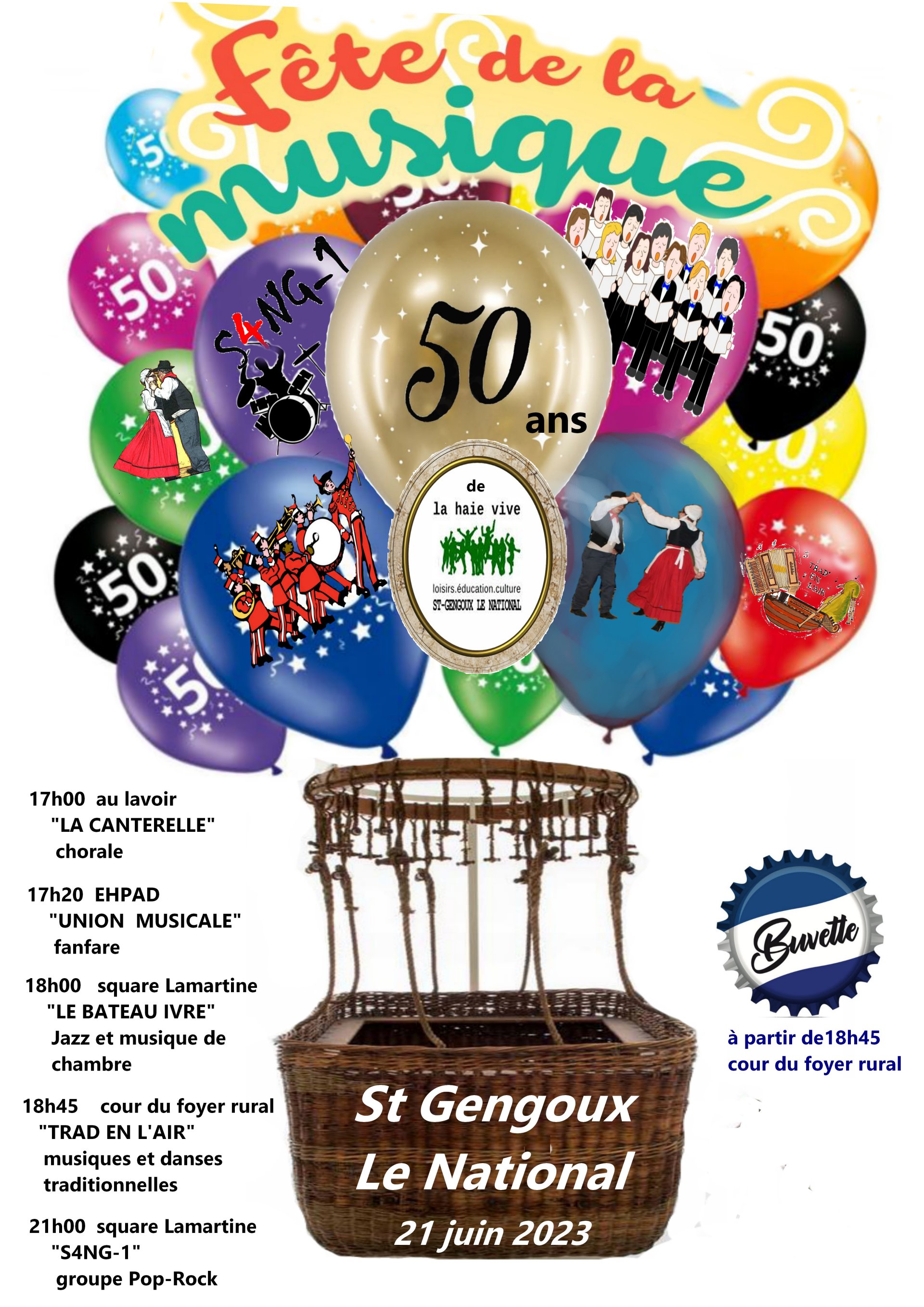 fête de la musique et 50 ans de la haie vive