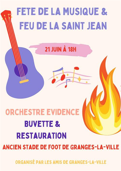 Fête de la musique et feux de la St Jean