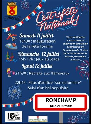 Fête Nationale à Ronchamp