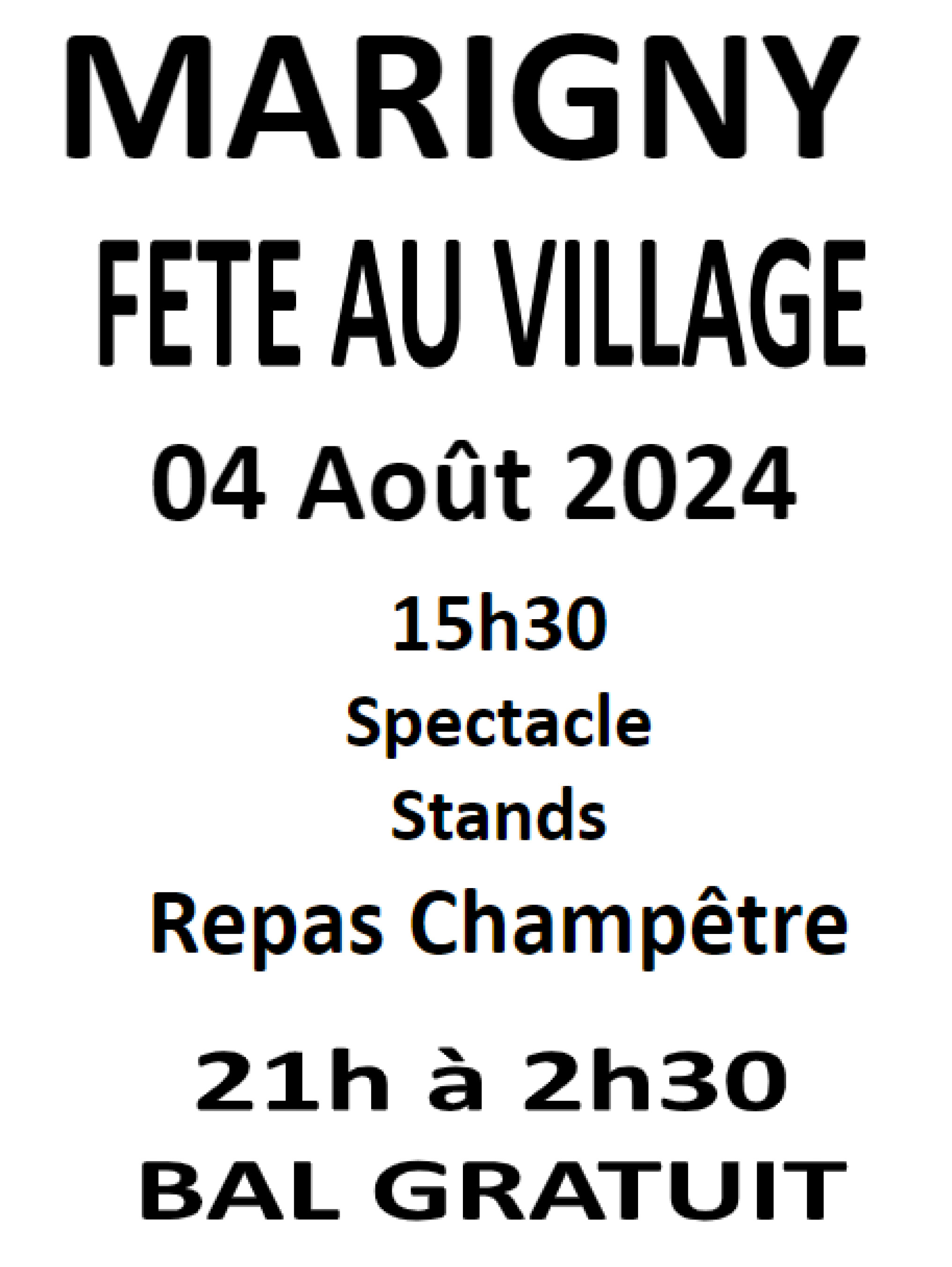 fete village marigny