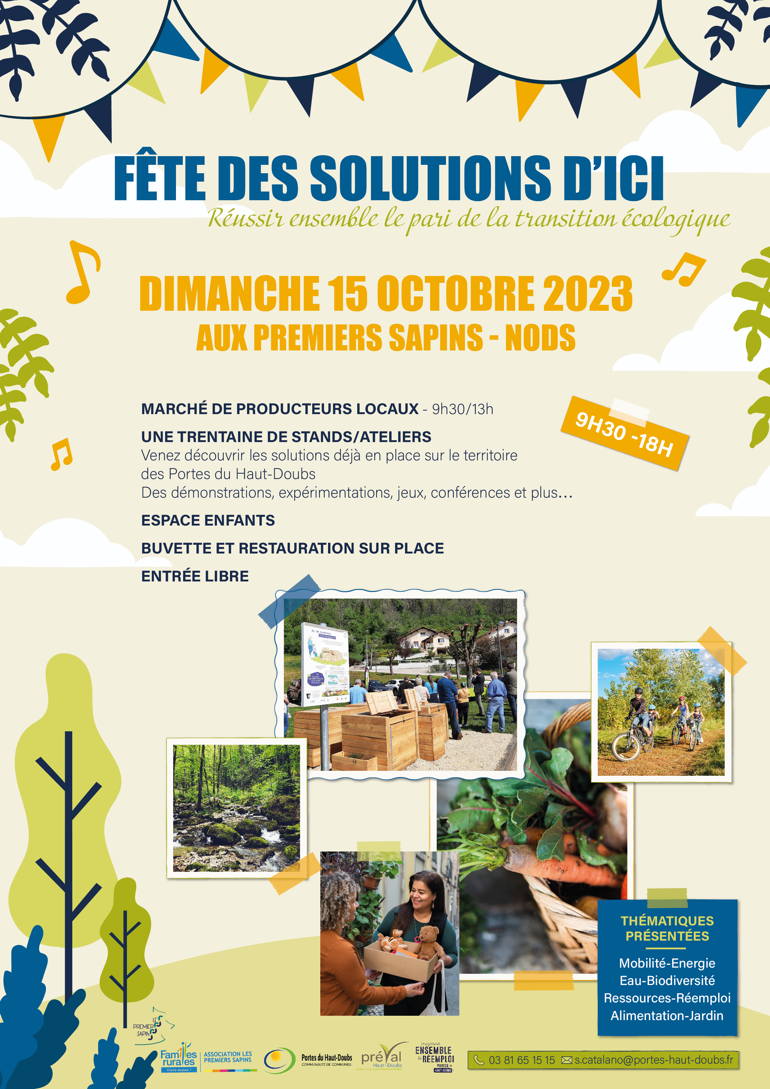 Affiche fête des solutions d'ici