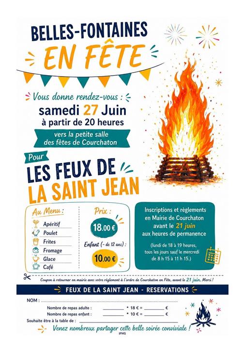Feux de la St Jean et repas 