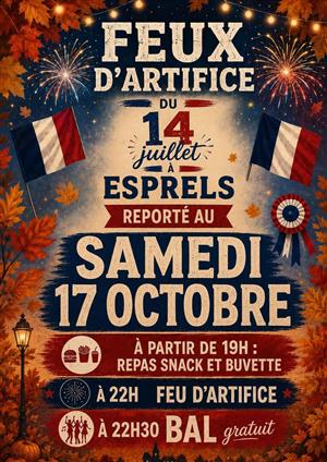 Feu d'artifice et bal populaire