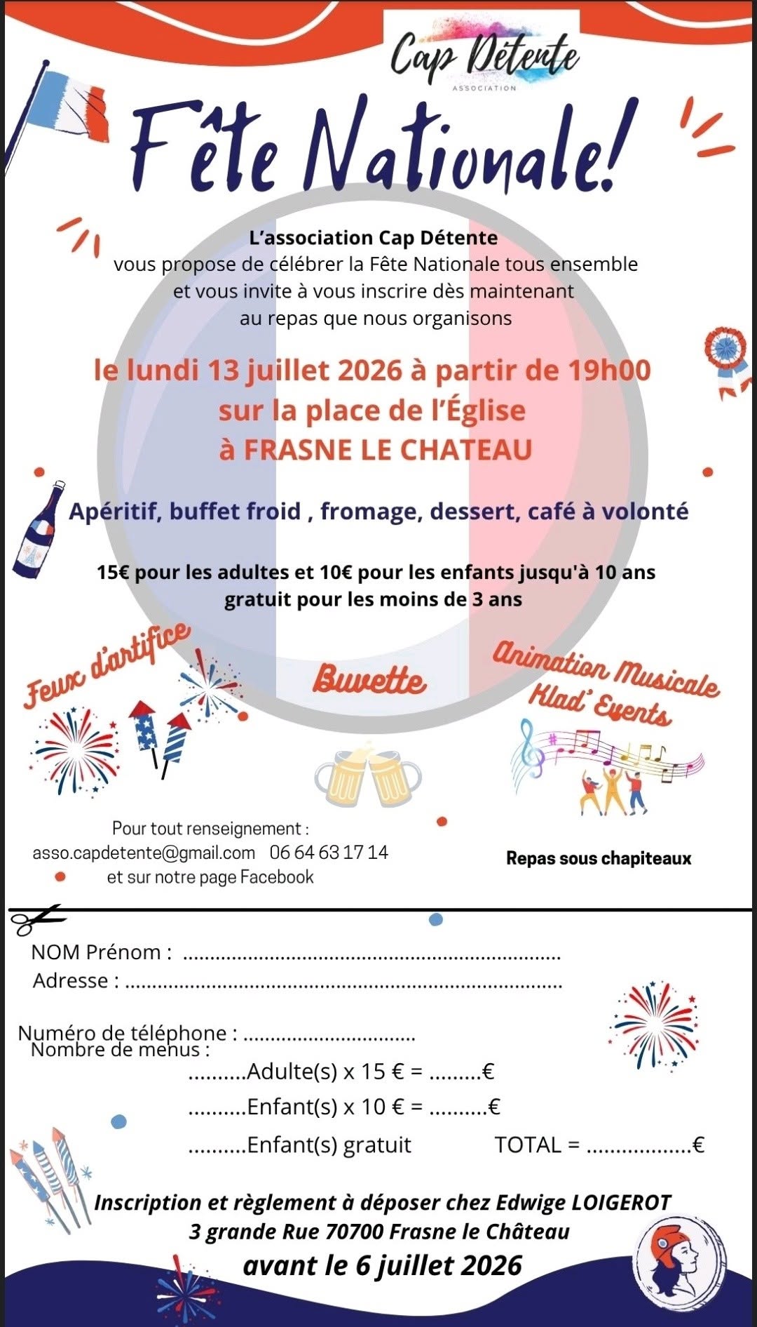 Fête Nationale à Frasne le Château