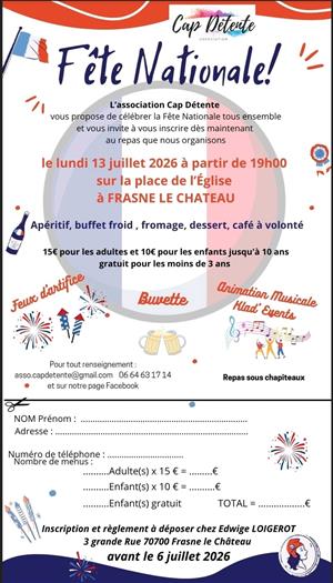 Maintenu - Fête Nationale à Frasne le Château