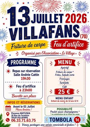 Repas et feux d'artifice 