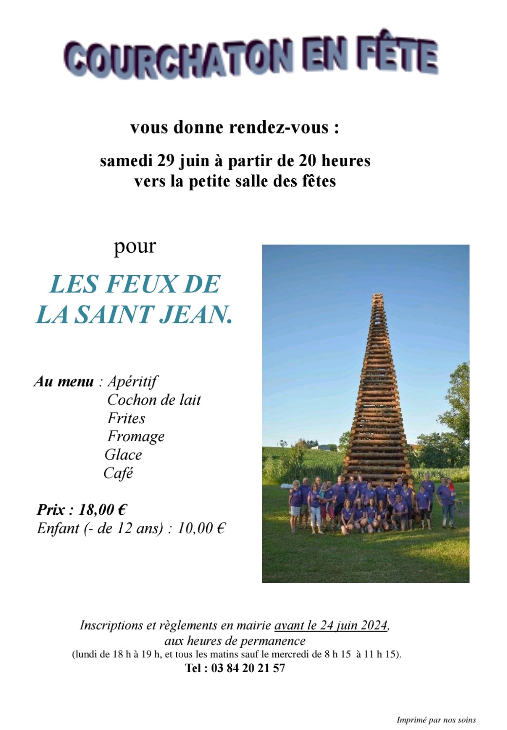 feux de la st jean COURCHATON 29 juin