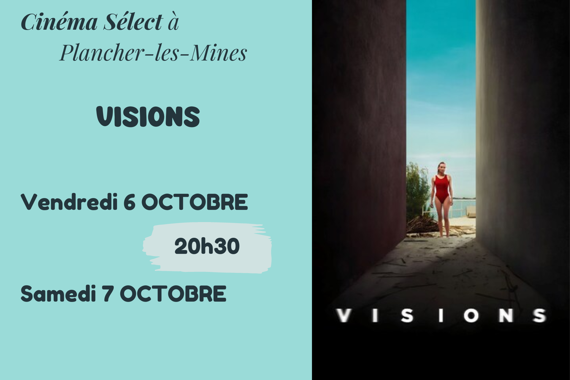 "Visions" au Cinéma SELECT à PLANCHER-les-MINES