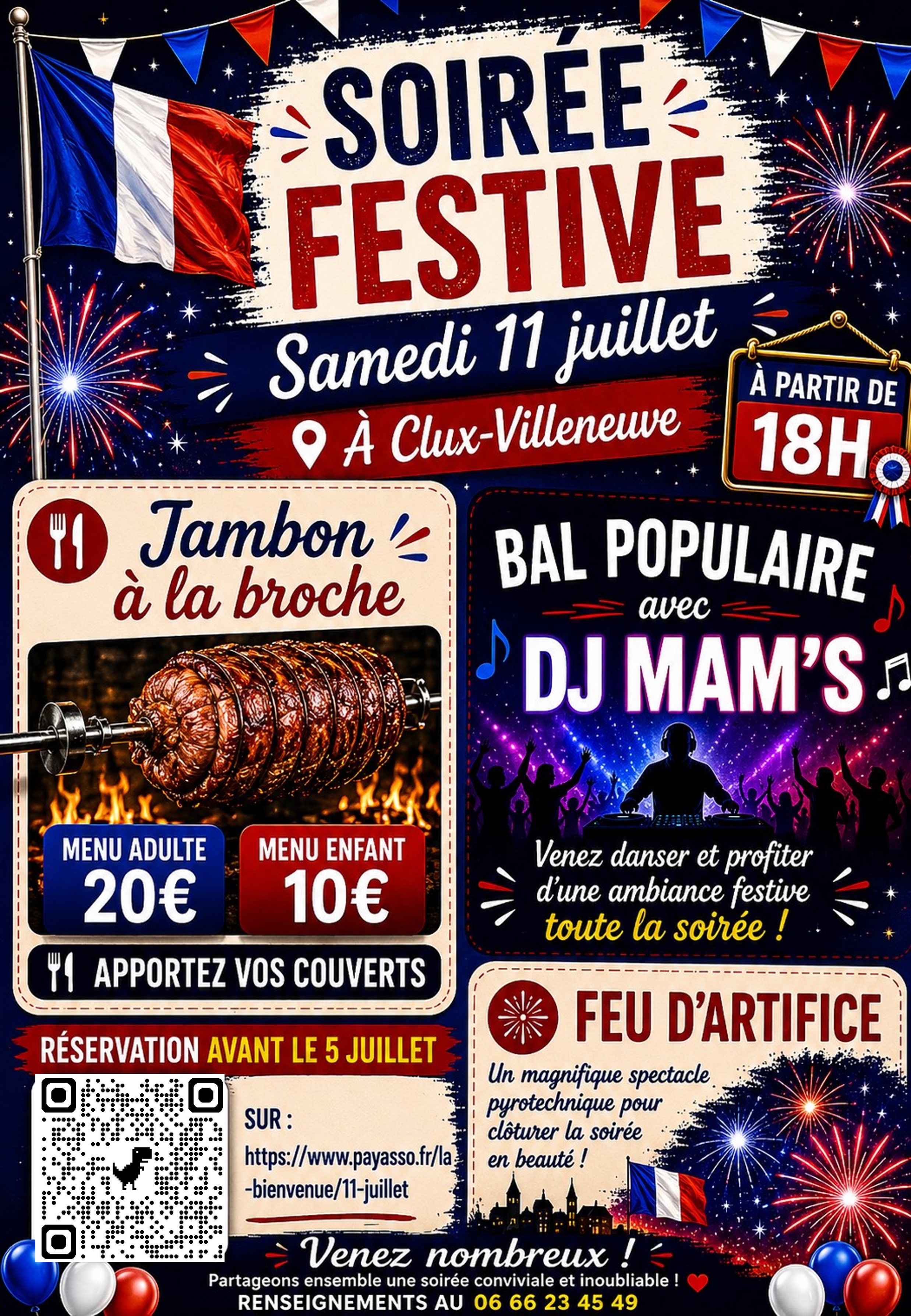 Soirée festive 11 juillet